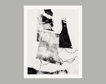 Signed Fine Art Giclée Print, Abstract Minimalist, Canadian Artist Jamie Drouin, Topographies 15