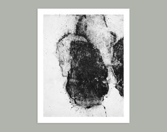Art Print Giclée abstract artwork, original signed, 8x10, contemporary Canadian artist, Standing Stones 3