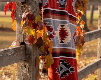 Aztec Southwestern high quality cotton  woven tapestry, picnic blanket, camping blanket, throw blanket