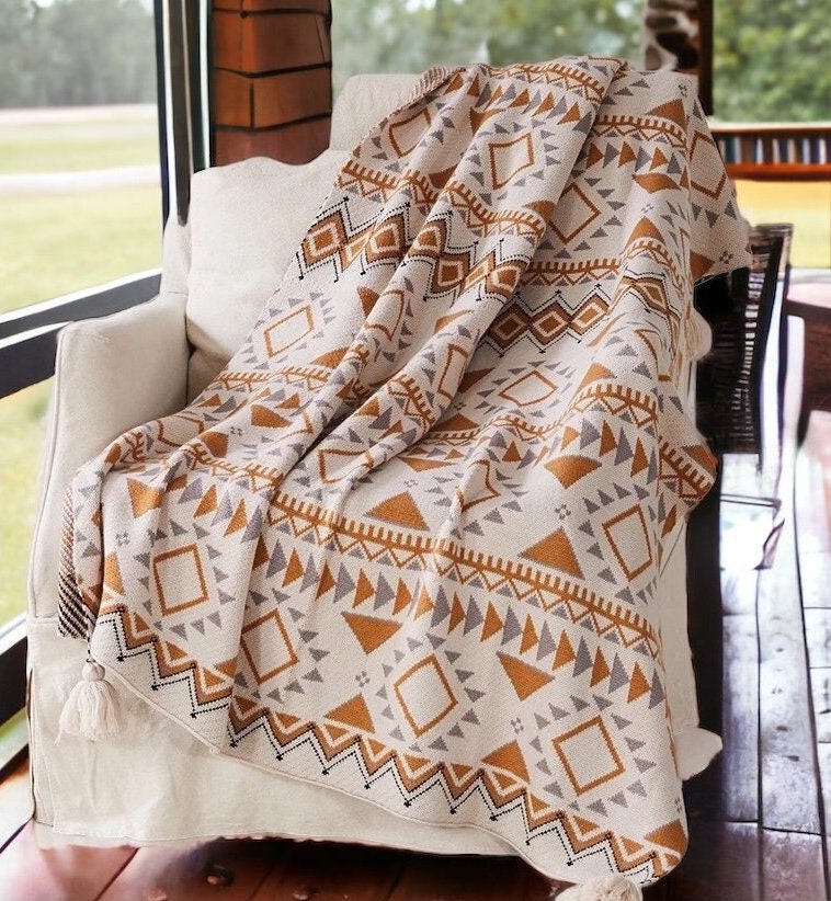 Bohemian Blanket Etsy Canada
