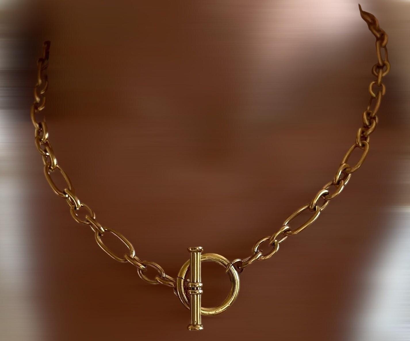 18k vergulde schakelketting in barokstijl