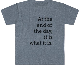 It is what it is.