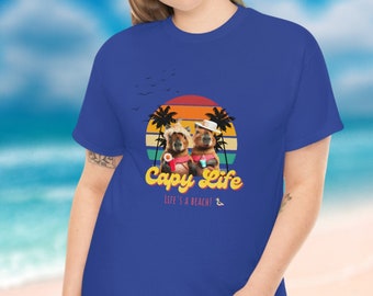 Capybara T-shirt – Söt Capybara Life-design, strandvibbar