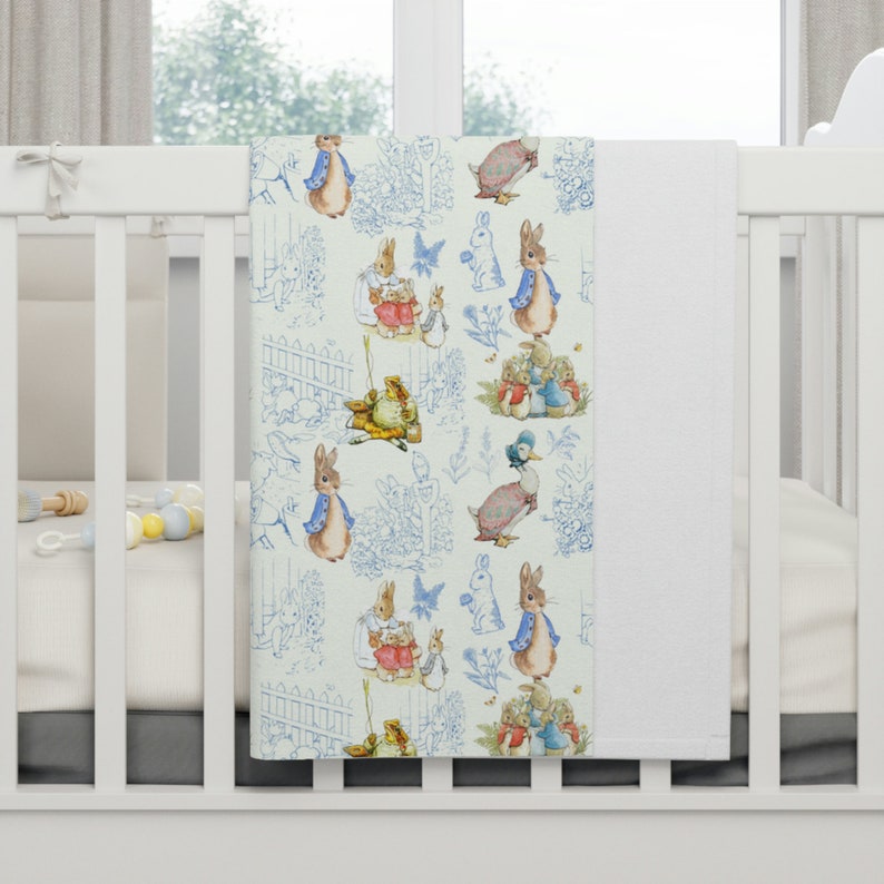 Peter Rabbit Fleece Baby Blanket Etsy