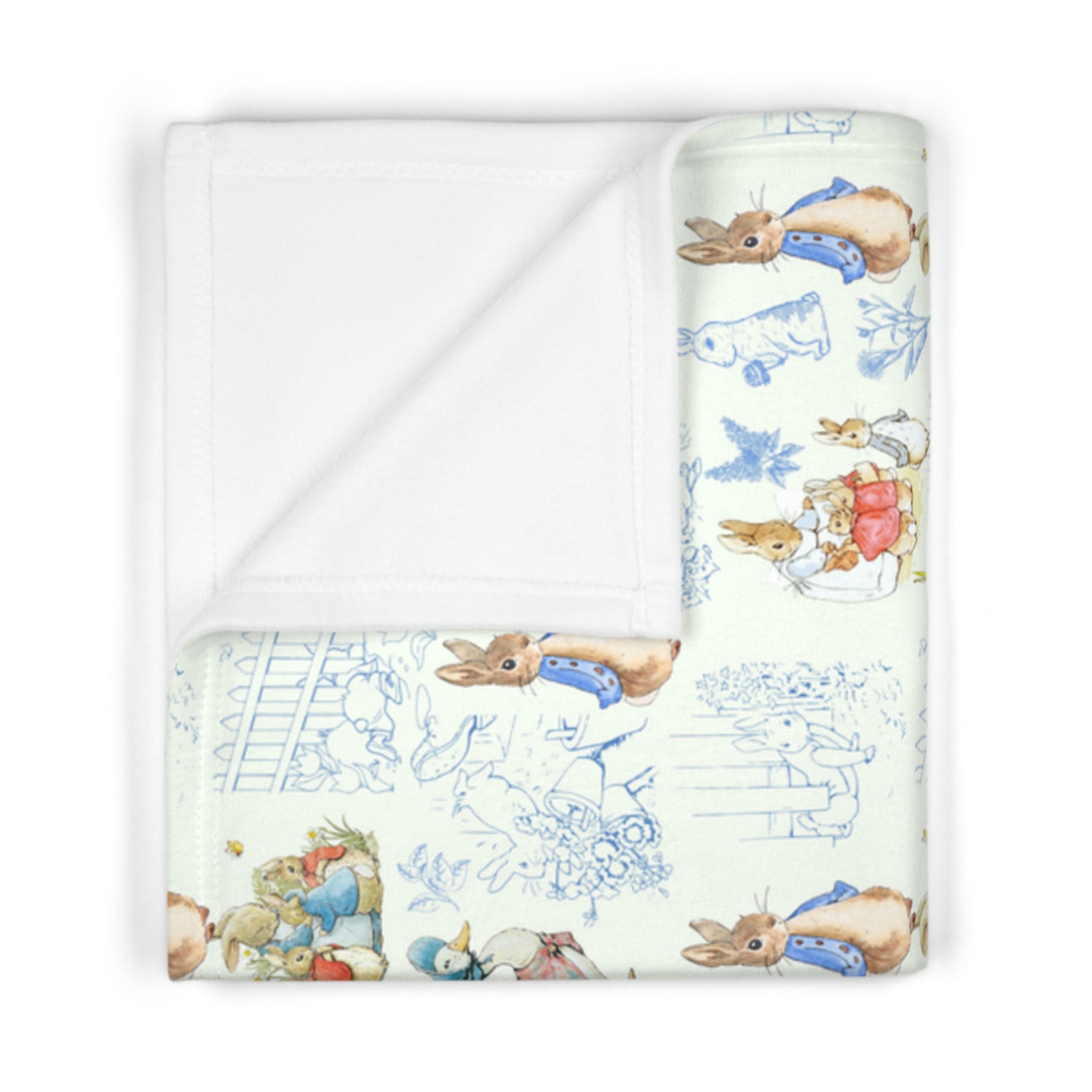 Peter Rabbit Fleece Baby Blanket Etsy