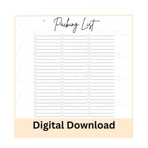 Packing List, Travel Organizer, Trip Planner, Vacation Checklist, Printable List, Trip Checklist, Packing Essentials, Vacation Preparation