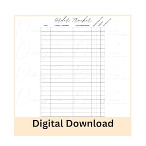 Order Tracker, Order Management, Business Tools, Inventory Tracker, Sales Log, Customer Order, Small Business, Order Tracking Template