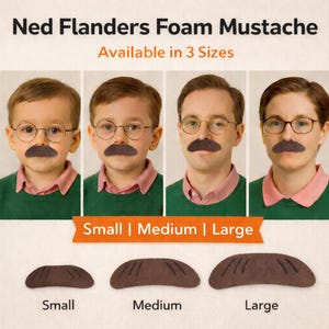 The Simpsons Ned Flanders Cosplay / Costume Mustache