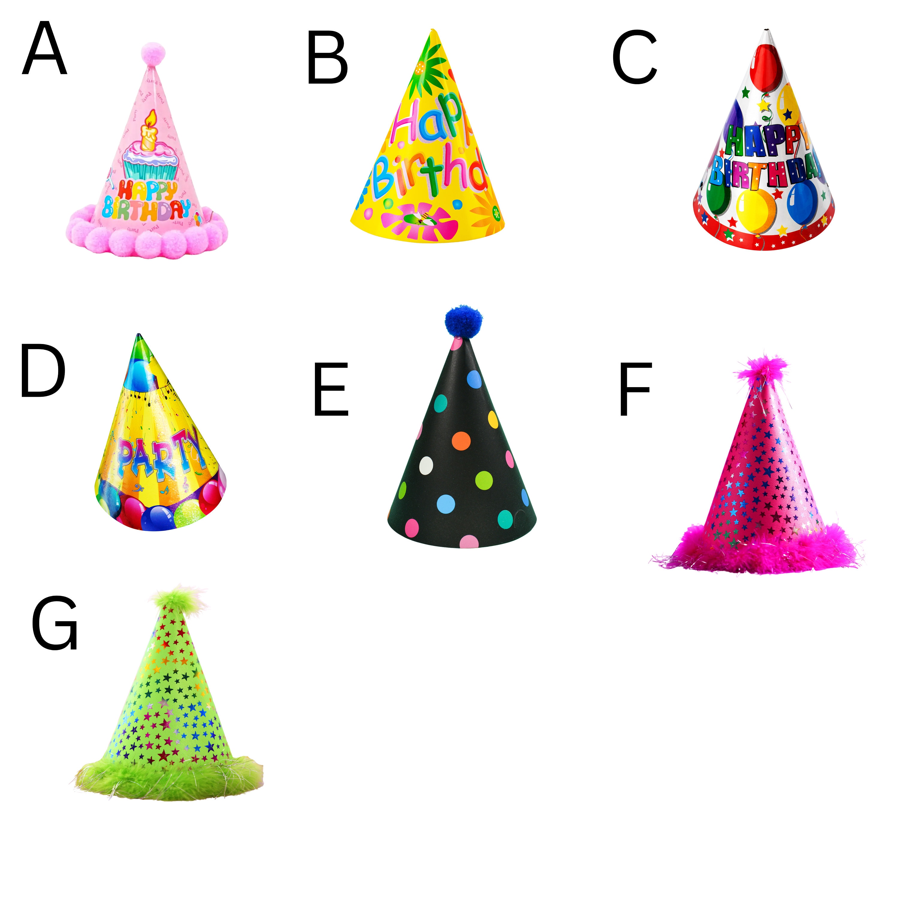 Personalized Face Cupcake Toppers Custom Birthday Cupcake Toppers Hat