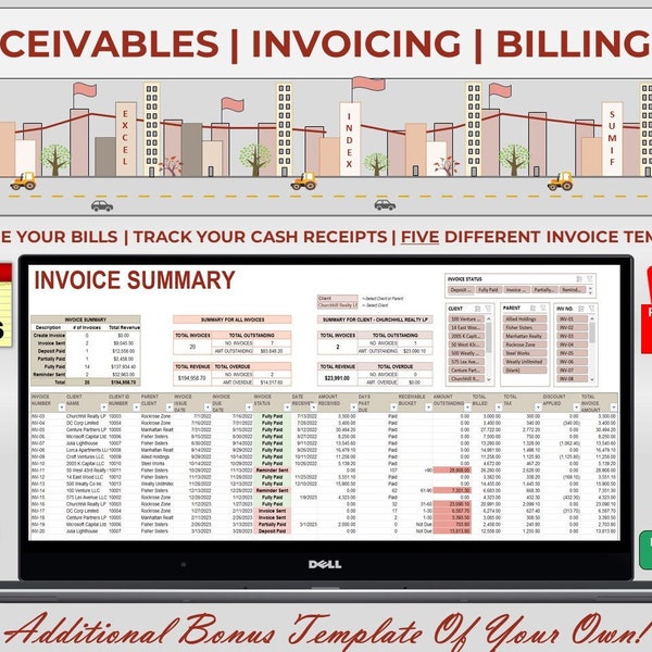 Billing Invoice Template Etsy