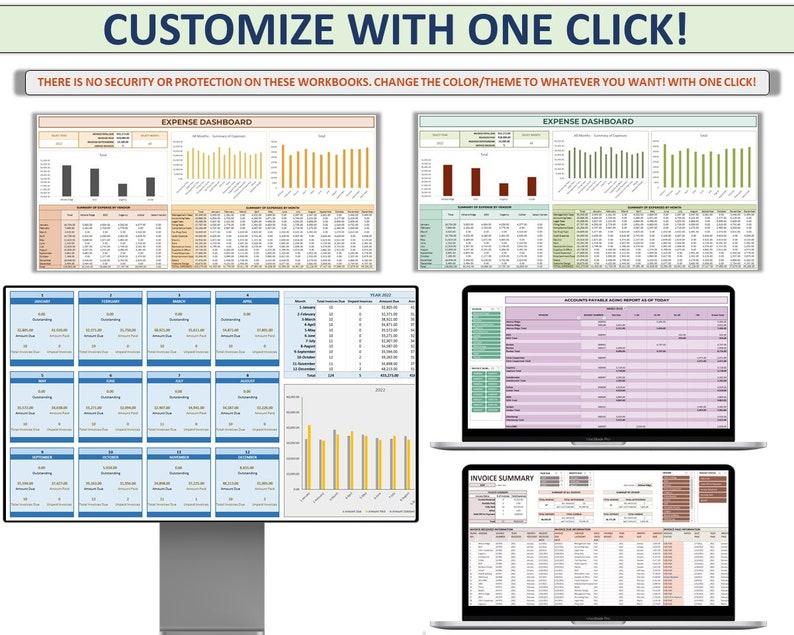 Small Business Accounting Bundle Bookkeeping Revenue and Expense
