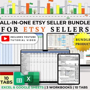 Sell on Etsy Success Templates Etsy Business Plan Etsy Best Seller Excel Spreadsheet Taxes for Etsy Seller SEO to Boost Selling and Pricing