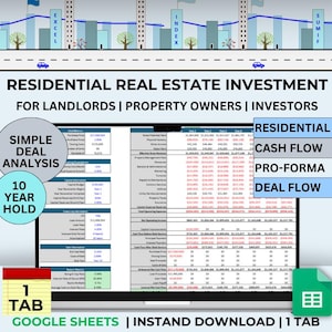 Real Estate Property Template Google Investment Real Estate Lead Analysis Commercial Financial Pro Forma Residential Development Landlord