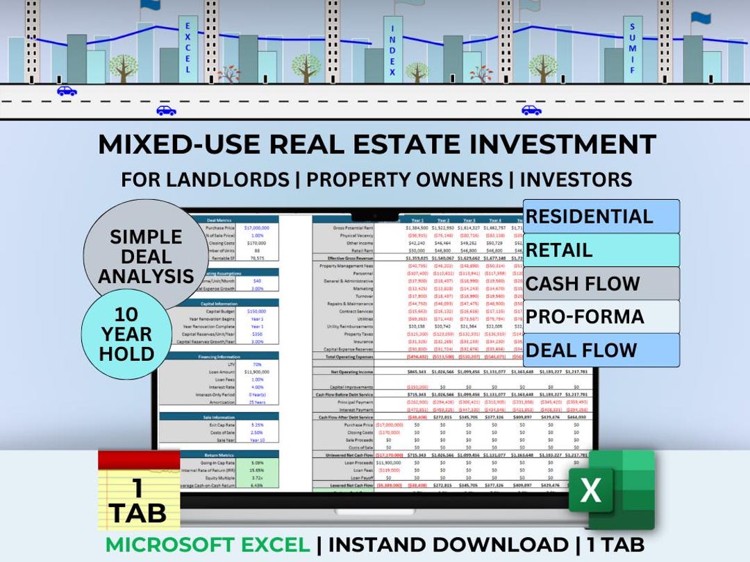 Real Estate Property Template Excel Investment Real Estate Lead ...
