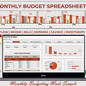 Monthly Budget Spreadsheet, Microsoft Excel Budget Template, Income ...