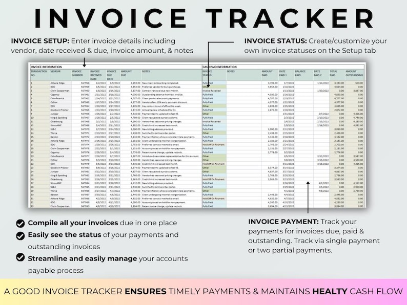 Sample Payable Tracker Buy Accounts Payable Tracker Bills Due Excel Invoice Template Excel ...