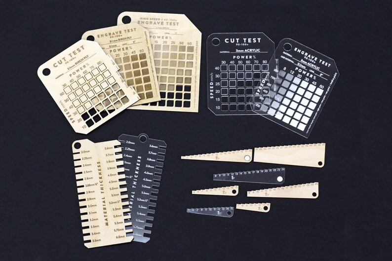 Ultimate Laser Calibration Pack Cutting Engraving Test Etsy