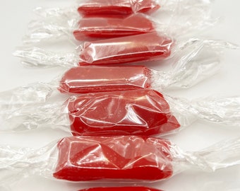 Red Hot Cinnamon Caramels-Candy-Valentine Gift-Homemade-Caramel Candy-Cinnamon Bear