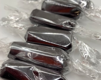 Black Licorice Caramels-Buttery-Chewy-Handmade-Toffee-Gourmet Gift