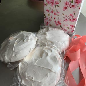 4 Large French Meringue Clouds-Meringue Cookies-Pavlova-Patisserie Meringues-Meringues-Meringue Nests-European Dessert-Eton Mess