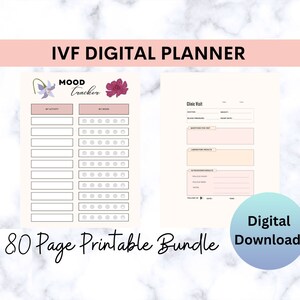 Pianificatore IVF, pianificatore IVF digitale, diario IVF digitale, diario IVF, tracker farmaci IVF, regalo IVF, pianificatore di trattamento della fertilità, IVF