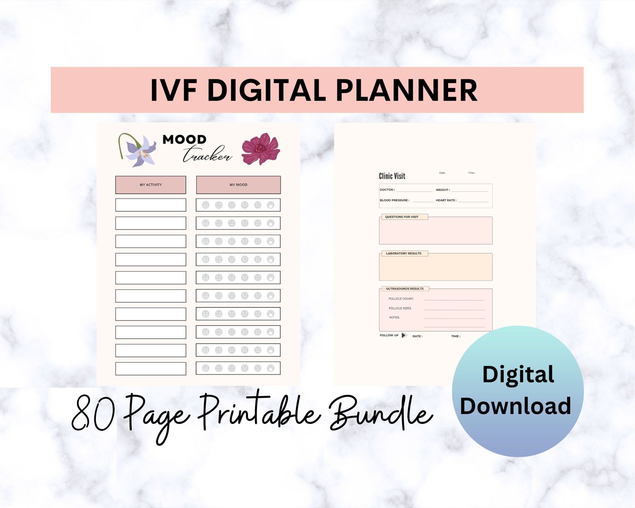 IVF Medication Tracker: Instant Digital Printable Download IVF Medication  Organizer, IVF Medication Planner, Ivf Appointment Planner, 