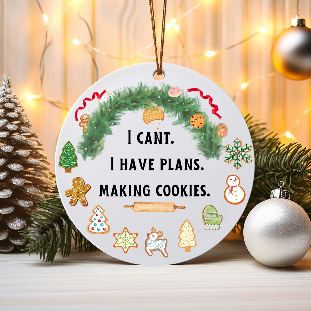 Christmas 2023 Ornament, Cookie Christmas Ornament, Tree Ornament