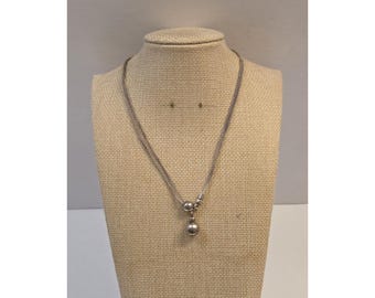 Unique Vintage Chamilia Sterling Silver Bolo Slide Choker 14.5" 925