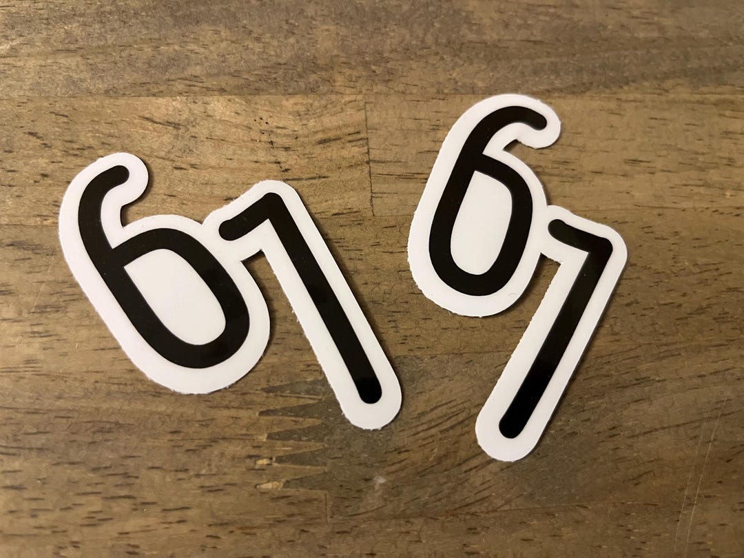 67 Thin Sticker - Etsy