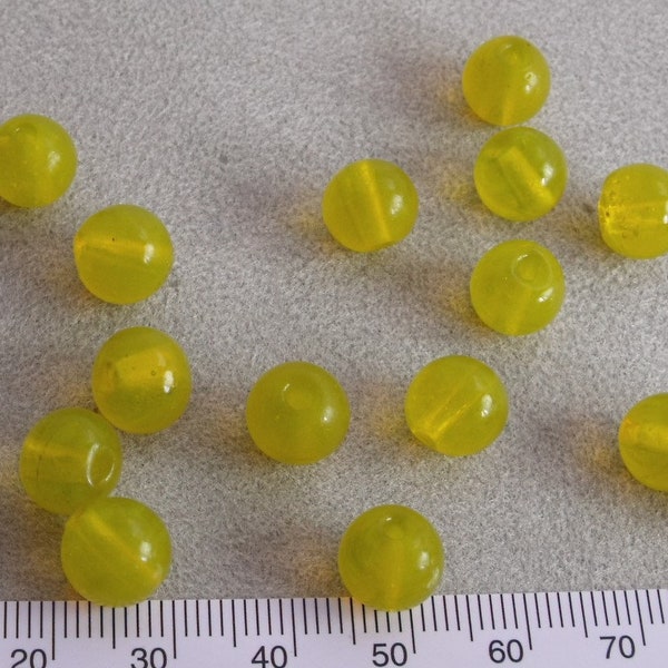 translucent yellow beads