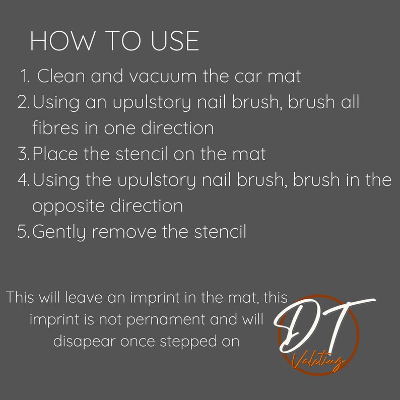 Mercedes Acrylic Stencil Detailing Valeting Carpet Stencil Car Mat