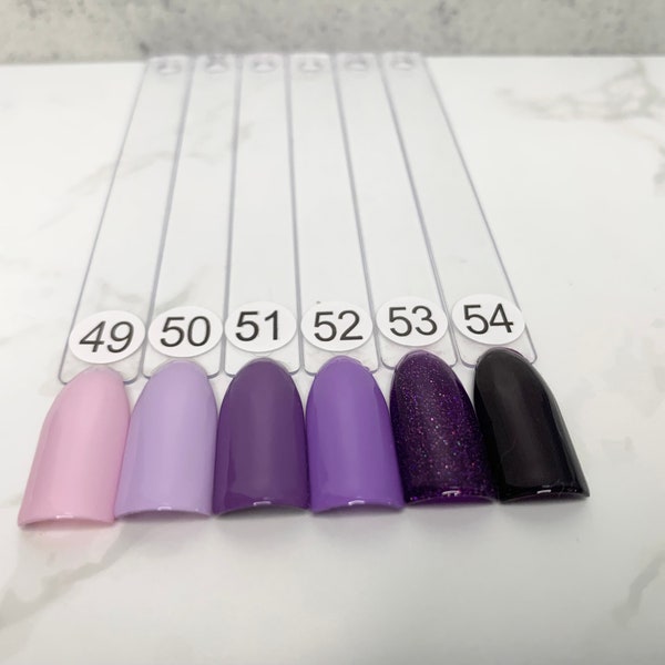 Single Color Nails | Solid Nails | Purple Press On Nails | Lilac Gel Nails | Glue On Nails | Lavender False Nails | Dark Purple Color Nails