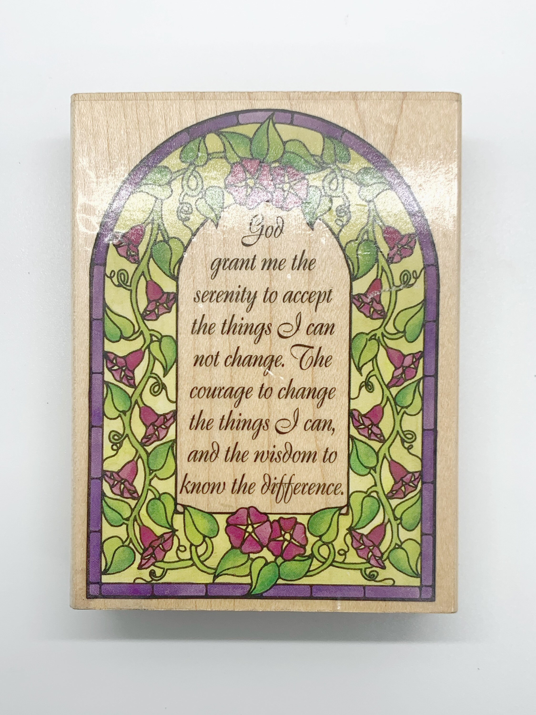 Serenity Prayer Rubber Stamp Rubber Stampede Berkeley, CA Rare God ...
