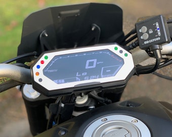 Revestimiento de vinilo del grupo de indicadores Yamaha MT-07 Compatible con: 2021-2022