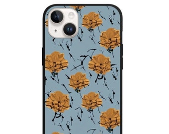 Étui pour téléphone avec motif floral nigelle Coque pour iPhone | Étui pour iphone à fleurs bohème fait main, étui à fleurs élégant, cadeau pour amoureux des fleurs pour elle et sa maman