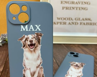 Custom Dog Portrait iPhone Case: Personalized Pet Photo Gift, a thoughtful Pet Parent Gift