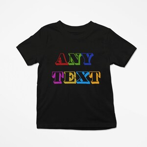 T-shirt enfant avec texte personnalisé Créez votre propre cadeau pour enfant image 9