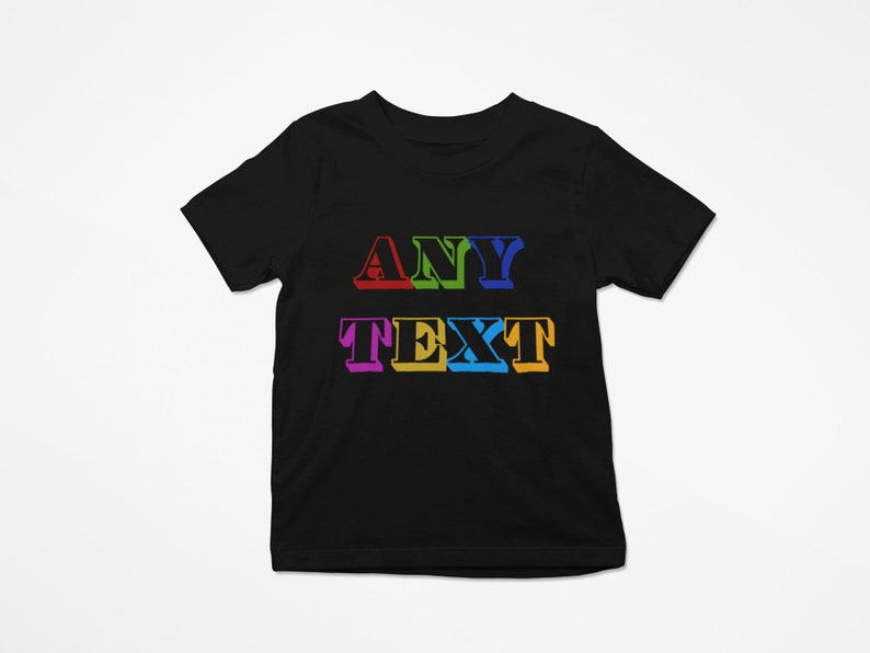 T-shirt enfant avec texte personnalisé Créez votre propre cadeau pour enfant image 9