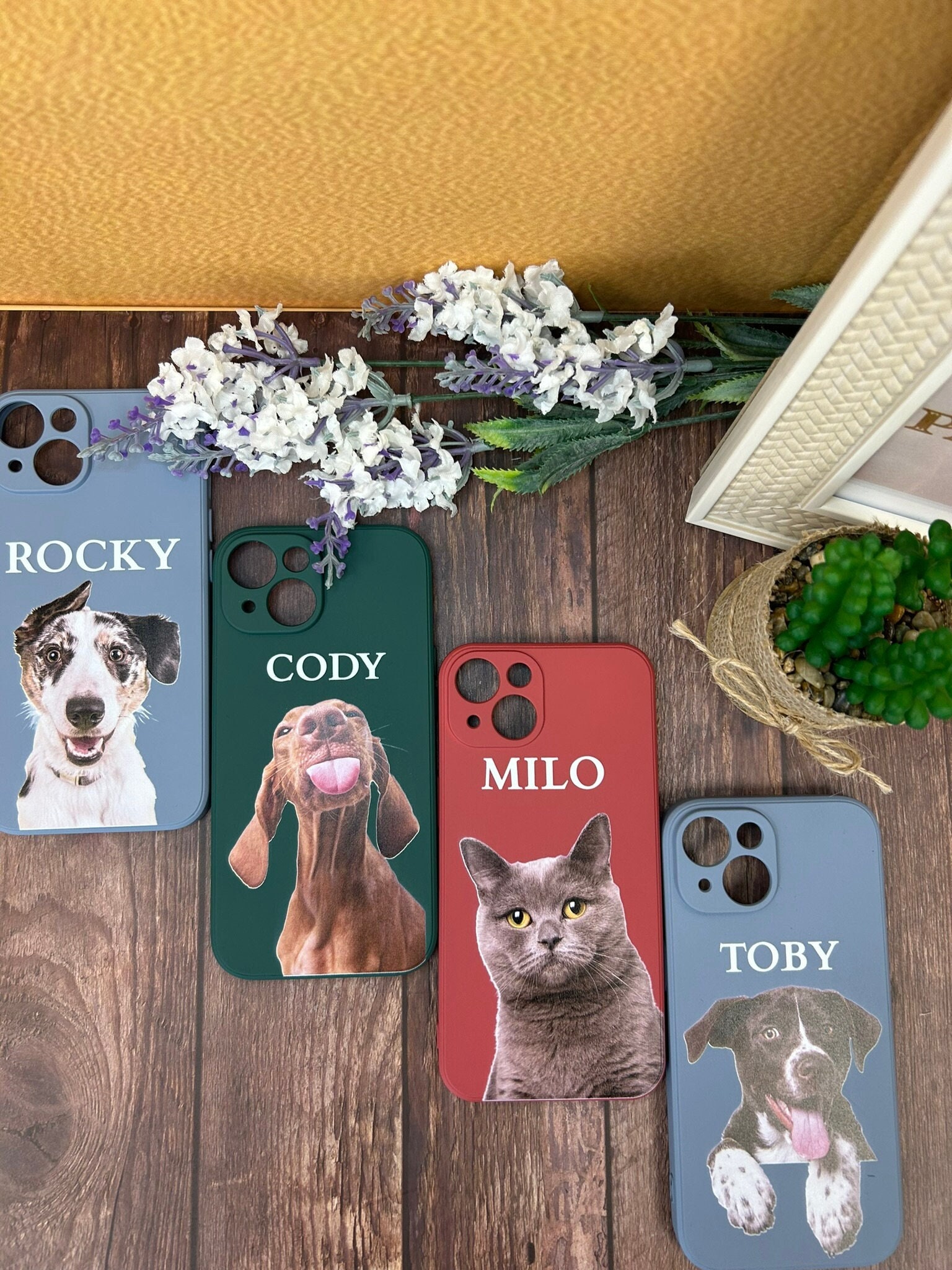 Customized Pet phone Case for Pet Lover |  Custom Pet Name Photo iPhone Cover Gift For Pet lover, Personalized photo name iPhone Case gifts