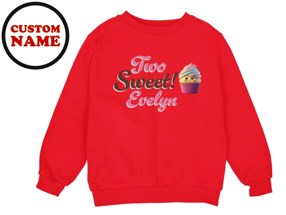 Custom Name Long Sleeve Girl s Sweatshirt With Two Sweet Text Personalized Winter Sweatshirt for Toddler Girls Perfect for Christmas Gift Etsy Canada