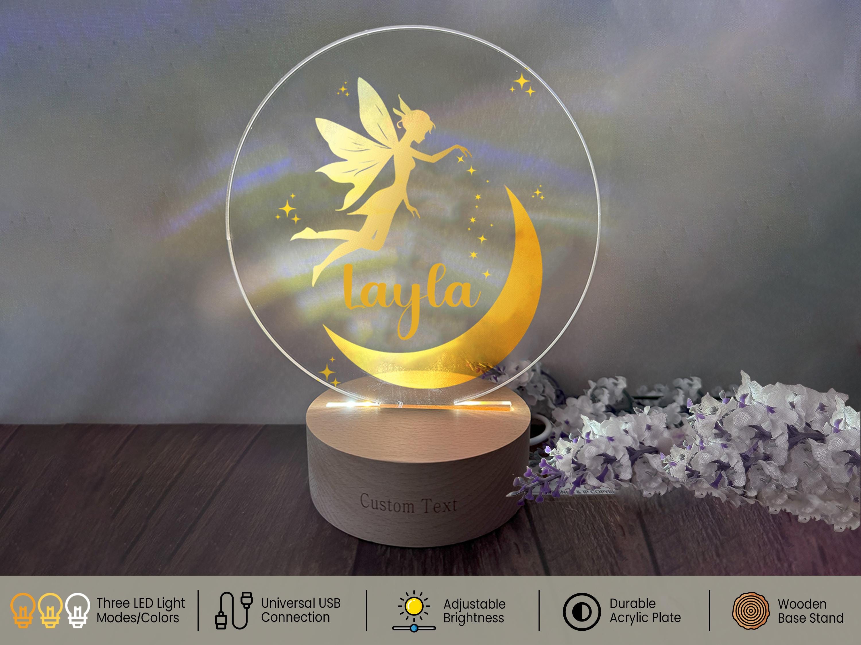 Lampada LED Per Bambini Elsa Cambia Colore USB Luce Notturna E