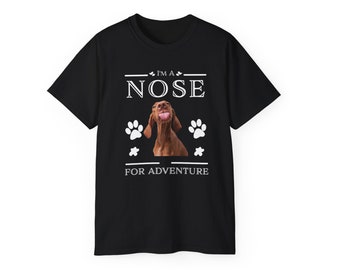 Custom Dog Shirt, Custom Pet Shirt With Pet Portrait Dog Lover- Personalize Pet Tee For Pet Memorial Gift With I Am Nose For Adventure