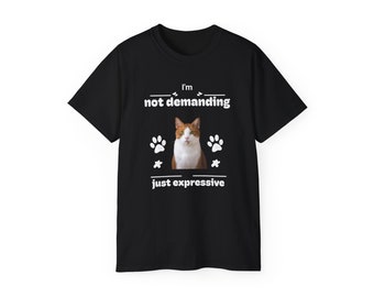 T-shirt chat personnalisé pour amoureux des chats, t-shirt personnalisé pour animal de compagnie avec t-shirt personnalisé pour animal de compagnie