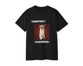 Custom Dog Shirt, Custom Pet Shirt with Custom Pet Portrait Tee Dog Lover - Personalize Pet Memorial Gift T-shirt with Pawsitively Charming