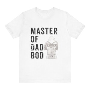 Master Of Dad BOD Bedrucktes T-Shirt, Vatertags-Shirt - Perfekte glückliche Vater-T-Shirts - T-Shirt für Männer, Vatertags-Vater-Shirt, Geschenk für Vati