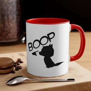 Cute cat Coffee Mug, Boop!