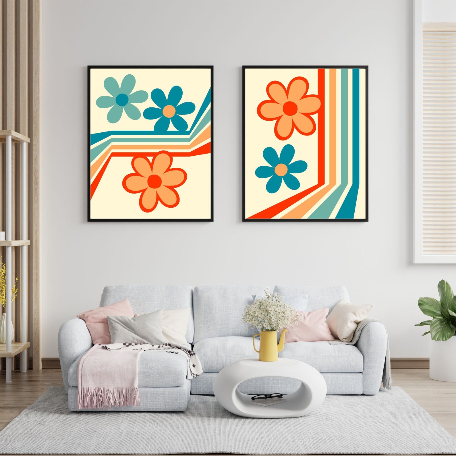 70s Retro Digital Prints, Set of 3 70s Wall Art, 70s Decor, Retro Wall ...