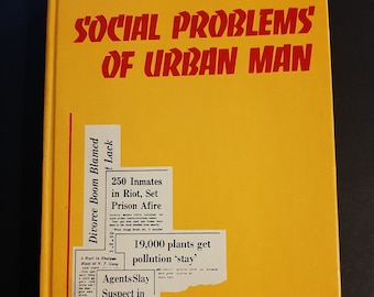 Social Problems of Urban Man by Elmer H. Johnson 1973 The Dorsey Series, Urban American Social Issues, Anthropology & Sociology in America