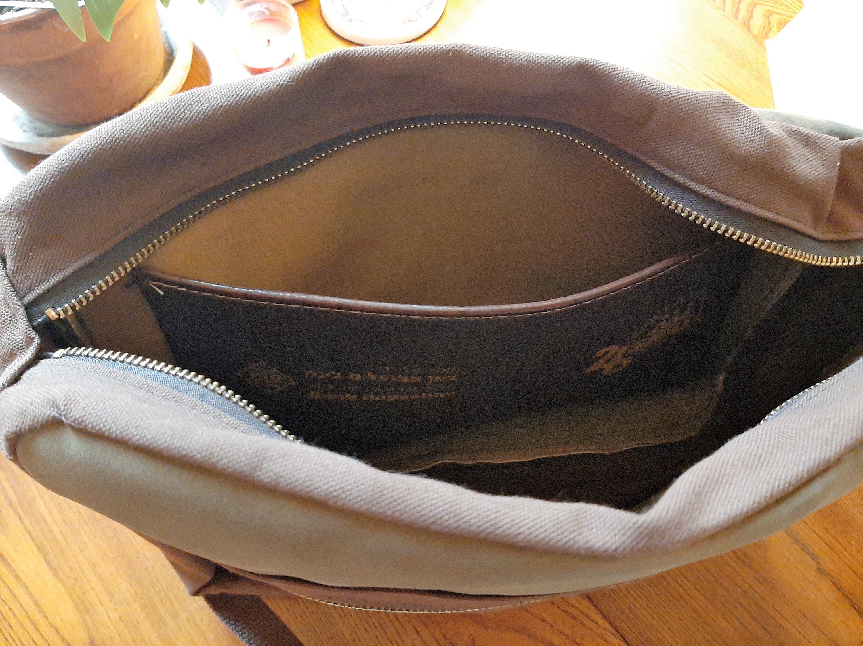 Vintage Pan Am Messenger Bag Brown and Blue Used for Pioneer Women of