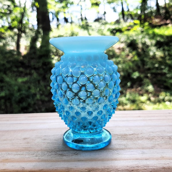 Fenton Hobnail Vase Etsy
